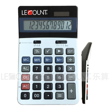 Calculatrice de 12 chiffres de Dual Power Office avec fonction Gt (CA1099)